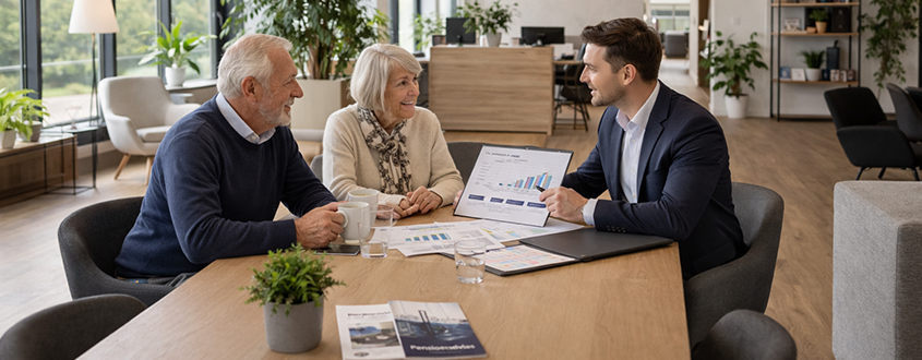 Persoonlijk pensioenadvies in gesprek met adviseur